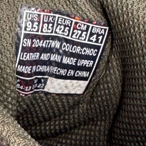 Skechers brown lace up waterproof ankle hiking boots size 9.5 wide width - Picture 15 of 15